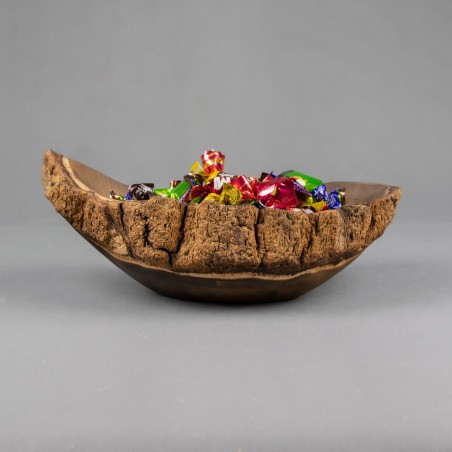 Patera dekoracyjna ręcznie wykonana z litego drewna brzozowego