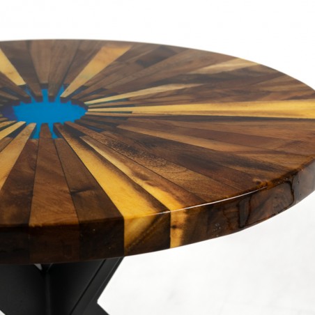 Drewniany stolik kawowy ciemny orzech