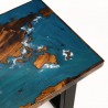 Nowoczesna ława drewniana do salonu mapa świata Nowoczesna ława drewniana do salonu mapa świata